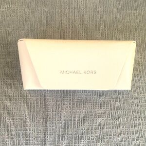 Michael Kors white glasses case